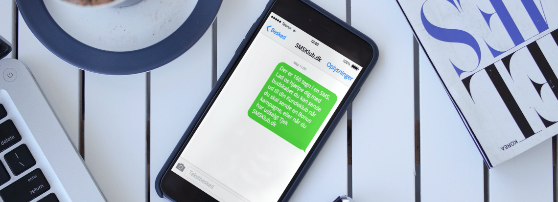Lær at få kunder ned i din butik med 160 tegn i en SMS