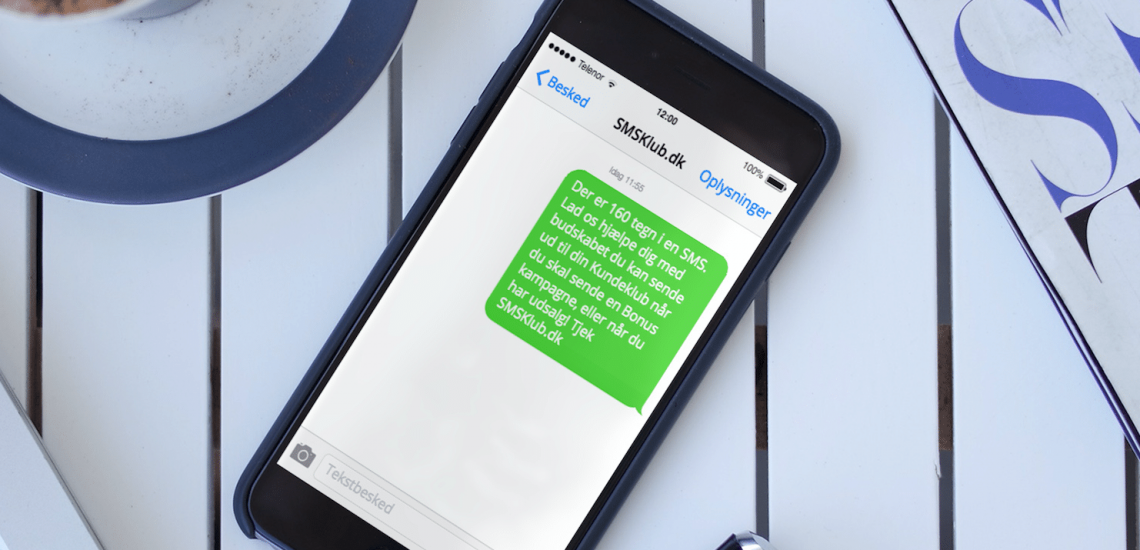 Lær at få kunder ned i din butik med 160 tegn i en SMS